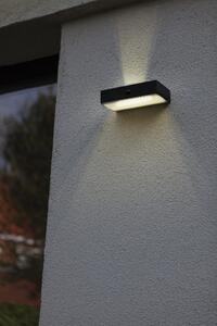 Lutec 6939501330 LED vonkajšie nástenné svietidlo Fadi so senzorom 1x5W | 800lm | 2700-6500K | IP54 - čierna