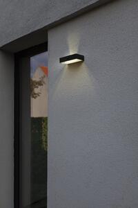 Lutec 6939501330 LED vonkajšie nástenné svietidlo Fadi so senzorom 1x5W | 800lm | 2700-6500K | IP54 - čierna