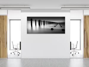 Obraz sklenený hranice Temže a Severného mora - 30 x 60 cm