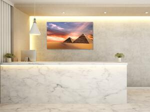 Obraz sklenený pyramídy Egypt - 50 x 100 cm