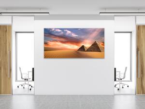 Obraz sklenený pyramídy Egypt - 30 x 60 cm