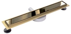 Odtokový žľab Rea Pure Neo Mirror Pro 100 - zlatý