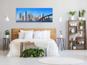 Obraz sklenený mesto New York - Manhattan - 30 x 60 cm