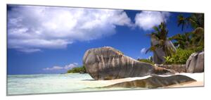 Obraz sklenený piesočná pláž a more - 40 x 60 cm