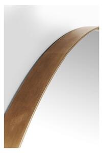 Okrúhle zrkadlo s rámom v medenej farbe Kare Design Round Curve, ⌀ 100 cm