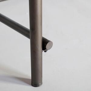 MUZZA Pracovný stôl cebric 120 x 50 cm sivý