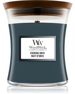 Woodwick Evening Onyx vonná sviečka s dreveným knotom 275 g