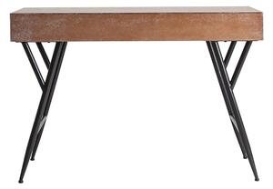 MUZZA Pracovný stôl resa 107 x 51 cm hnedý