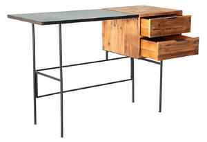 MUZZA Pracovný stôl llesa 120 x 45 cm kovový