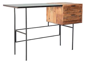 MUZZA Pracovný stôl llesa 120 x 45 cm kovový