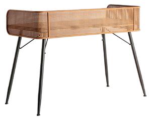 MUZZA Pracovný stôl trikane 124 x 62 cm hnedý