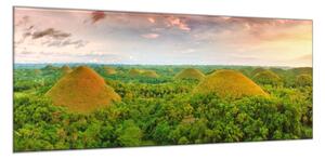 Obraz sklenený čokoládové kopce - 30 x 60 cm