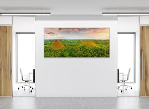 Obraz sklenený čokoládové kopce - 50 x 100 cm