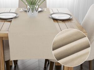 Biante Behúň na stôl/imitácia brúsenej kože Alcantara ALC-007 Krémovo béžový 20x120 cm