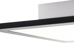 Moderné stropné svietidlo čierne vrátane LED 120 cm - Obj