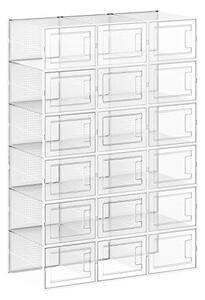 SONGMICS Skladovací box - transparentný - 35x25x18, 5 cm