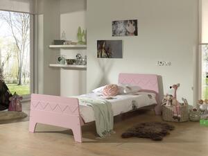 Detská posteľ ružová Winny
