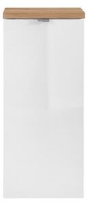 CMD Via Domo - Kúpeľňová skrinka s košom na bielizeň Capri White - biela - 35x80x35 cm