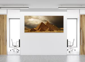 Obraz sklenený Egypt pyramídy - 30 x 60 cm