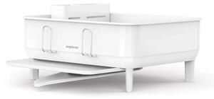 Simplehuman Odkvapkávač na riad Compact, oceľ, plast, FPP, biela