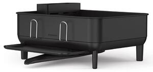 Simplehuman Odkvapkávač na riad Compact, oceľ, plast, FPP, čierna
