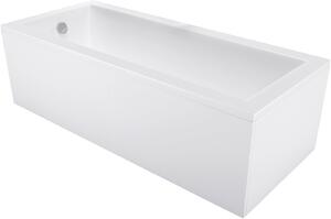 MEXEN - Cubik vaňa obdĺžniková 150 x 70 cm s bočným panelom - biela - 55031507000X