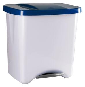 Denox Ecologic pedálový odpadkový kôš 50 l, plast, modrý
