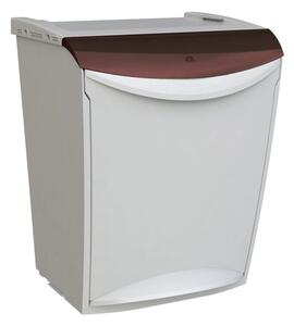Denox Ekosystem odpadkový kôš na triedený odpad 25 l, hnedý - bioodpad