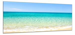 Obraz sklenený tropické more - 50 x 100 cm