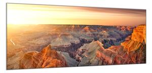 Obraz sklenený slnko nad Grand Canyon - 40 x 60 cm