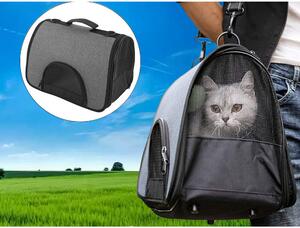Transportná taška pre psa/mačku CASEBAG, sivá