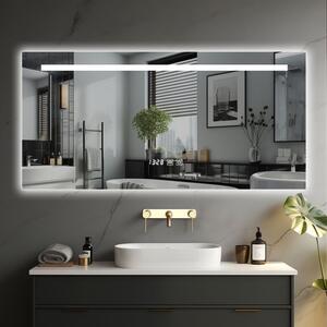 IREDA Kúpeľňové LED zrkadlo s osvetlením, 90 x 70 cm