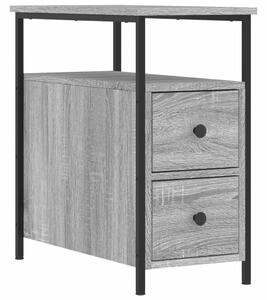 Nočný stolík sivý sonoma 30x60x60 cm kompozitné drevo