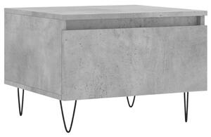 Konferenčný stolík betónový sivý 50x46x35 cm kompozitné drevo