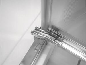 Sprchové dvere, Fantasy, 80x190 cm, chróm ALU, sklo Point, ľavé prevedenie