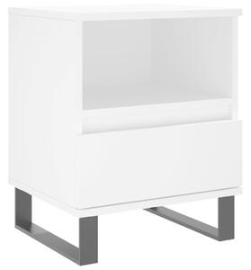 Nočný stolík biely 40x35x50 cm spracované drevo