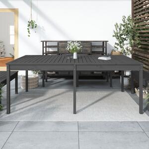 Záhradný stolík sivý 203,5x100x76 cm borovicový masív