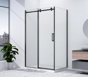 Gelco Gelco, DRAGON BLACK obdĺžniková sprchová zástena 1100x800mm L/P varianta, GD4611B-01