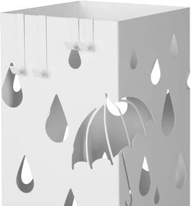 SONGMICS Stojan na dáždniky - biela - 15,5x15,5x49 cm