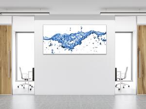 Obraz sklenený striekajúca voda - 50 x 100 cm