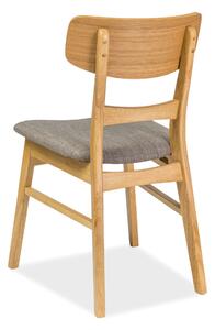 Jedálenská stolička SIGCD-61 dub/sivá