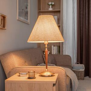 Stolová lampa HML-9009-1EB s textilným tienidlom