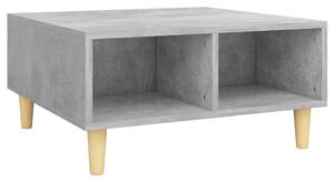 Konferenčný stolík betónový sivý 60x60x30 cm drevotrieska