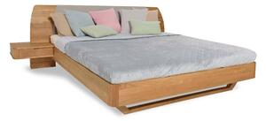 Masívna dubová posteľ Livorno 140x200 vrátane nočných stolíkov