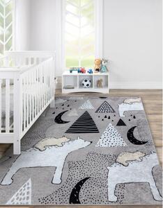 Dywany Łuszczów Detský kusový koberec Junior 51974.802 Bears grey - 80x150 cm