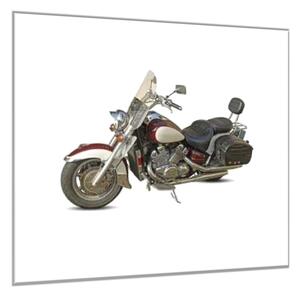 Sklenený obraz legendárna motorka - 34 x 34 cm