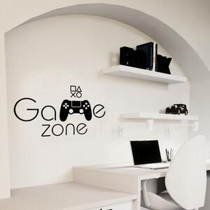Pieris design Game zone PS - nálepka na stenu pre hráčov 2 žltá