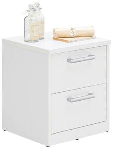 NOČNÝ STOLÍK, biela, 38/46/36 cm Xora - Obývacie zostavy