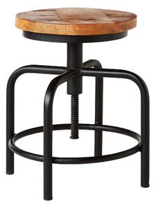 TABURETKA, drevo, kov, 36/49/36 cm Ambia Home - Kreslá