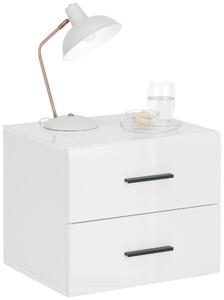 NOČNÝ STOLÍK, biela, 50/42,8/41,6 cm Hom`in - Spálňové sety